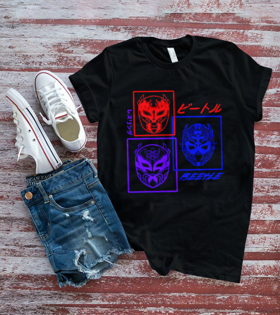 Crimson Beetle 3 Faces Of Beetle T-Shirt