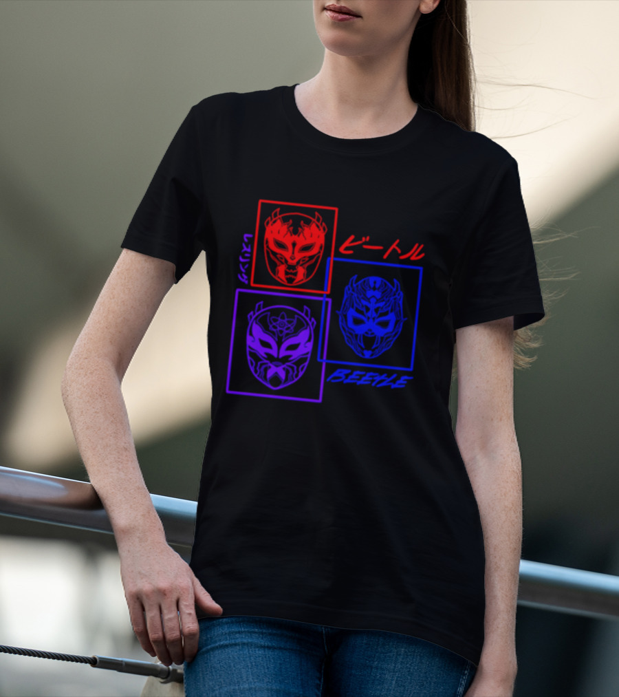 Crimson Beetle 3 Faces Of Beetle T-Shirt