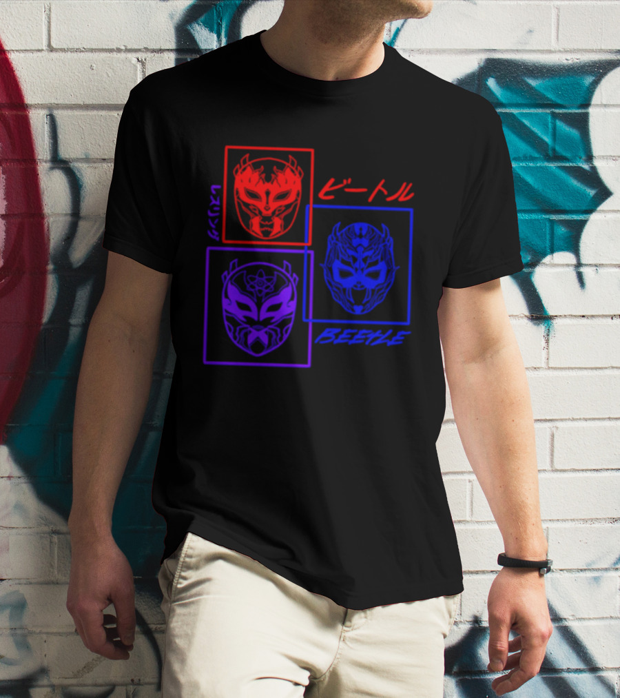 Crimson Beetle 3 Faces Of Beetle T-Shirt