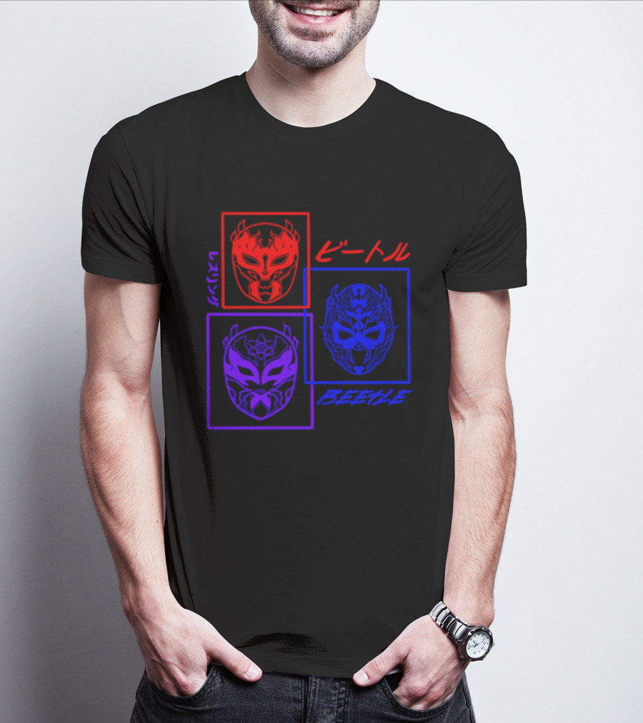 Crimson Beetle 3 Faces Of Beetle T-Shirt