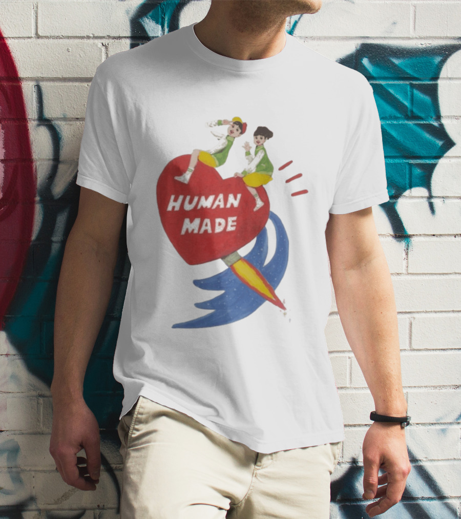 Human Made Heart Rocket Design Keiko Sootome T-Shirt