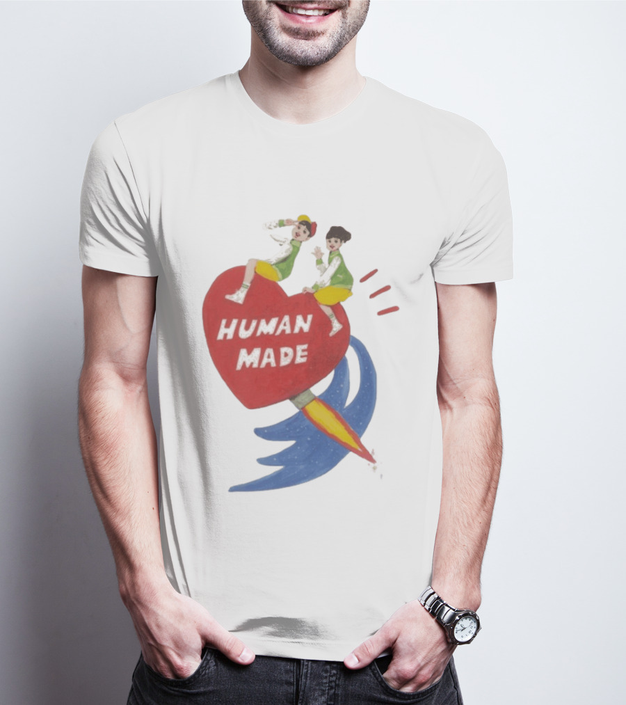 Human Made Heart Rocket Design Keiko Sootome T-Shirt