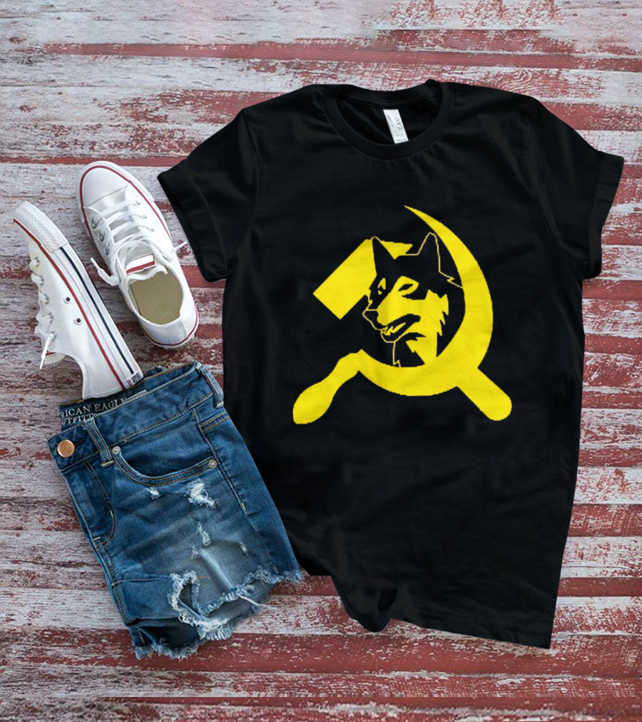 Minnesota Timberwolves Hammer Sickle Symbol Wolf Head T-Shirt