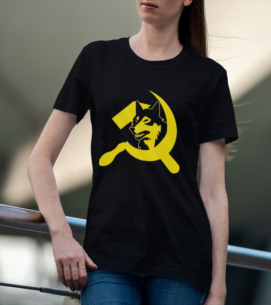 Minnesota Timberwolves Hammer Sickle Symbol Wolf Head T-Shirt