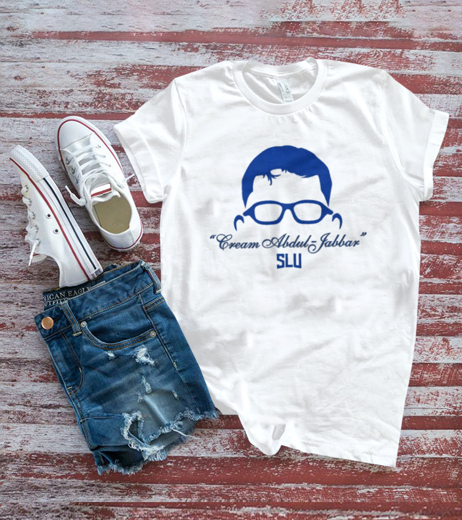 Cream Abdul Jabbar SLU Saint Louis Billikens Robbie Avila T-Shirt