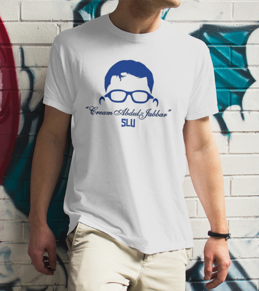 Cream Abdul Jabbar SLU Saint Louis Billikens Robbie Avila T-Shirt