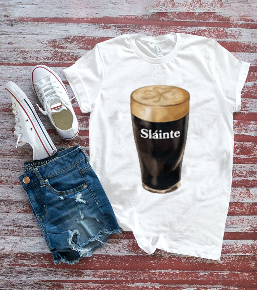 Sláinte Irish Shamrock Brew Pint T-Shirt