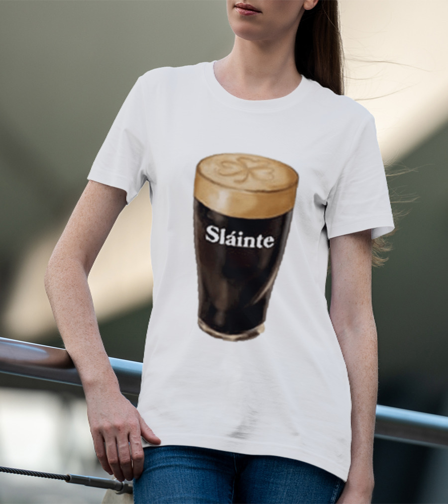 Sláinte Irish Shamrock Brew Pint T-Shirt