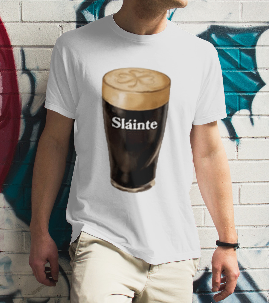 Sláinte Irish Shamrock Brew Pint T-Shirt