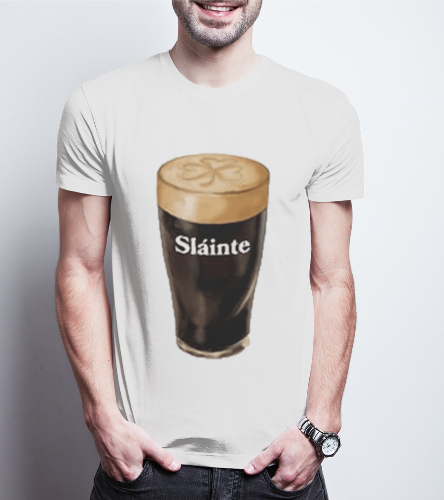 Sláinte Irish Shamrock Brew Pint T-Shirt