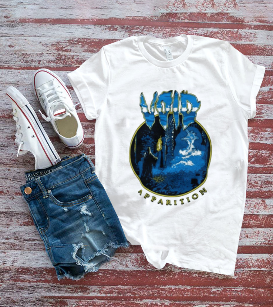 Void Apparition Blue Ghostly Scene T-Shirt