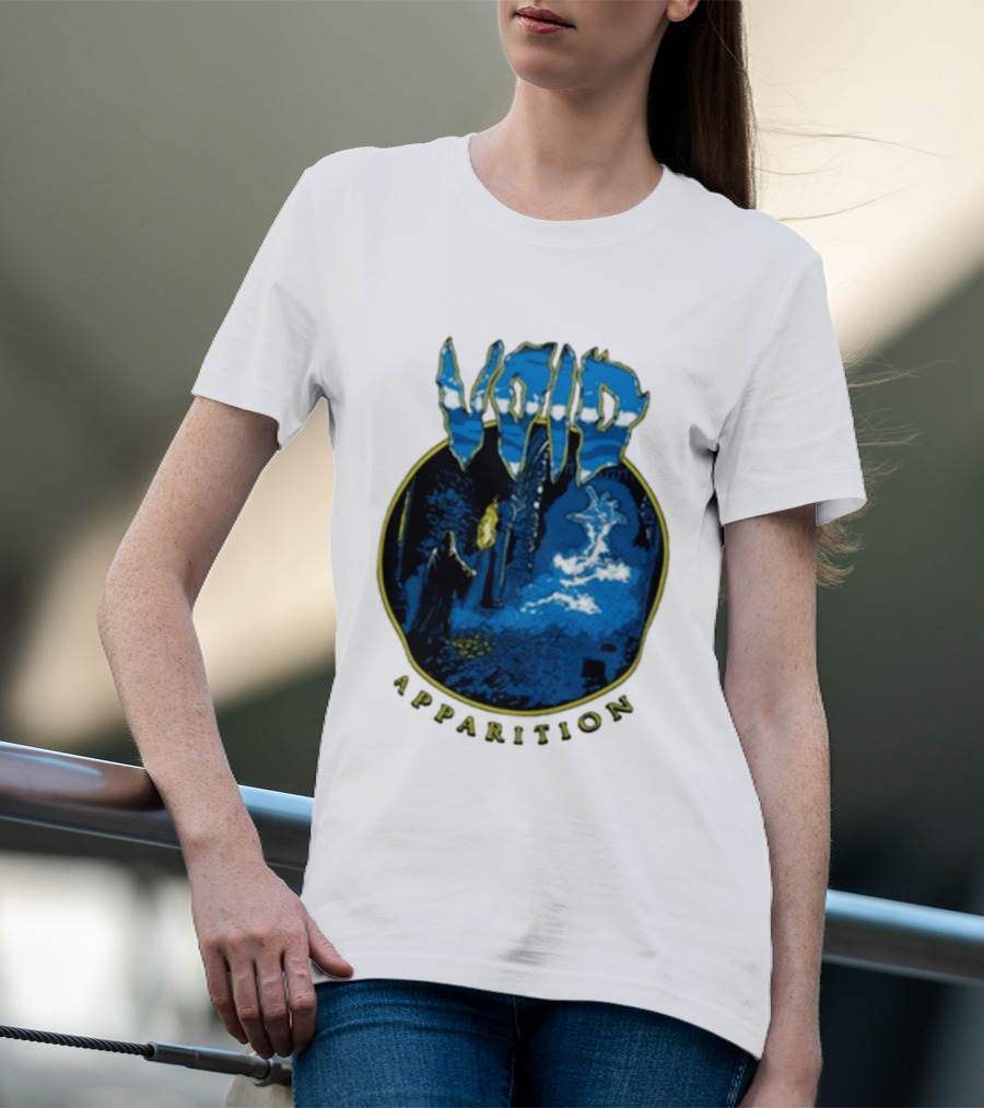 Void Apparition Blue Ghostly Scene T-Shirt