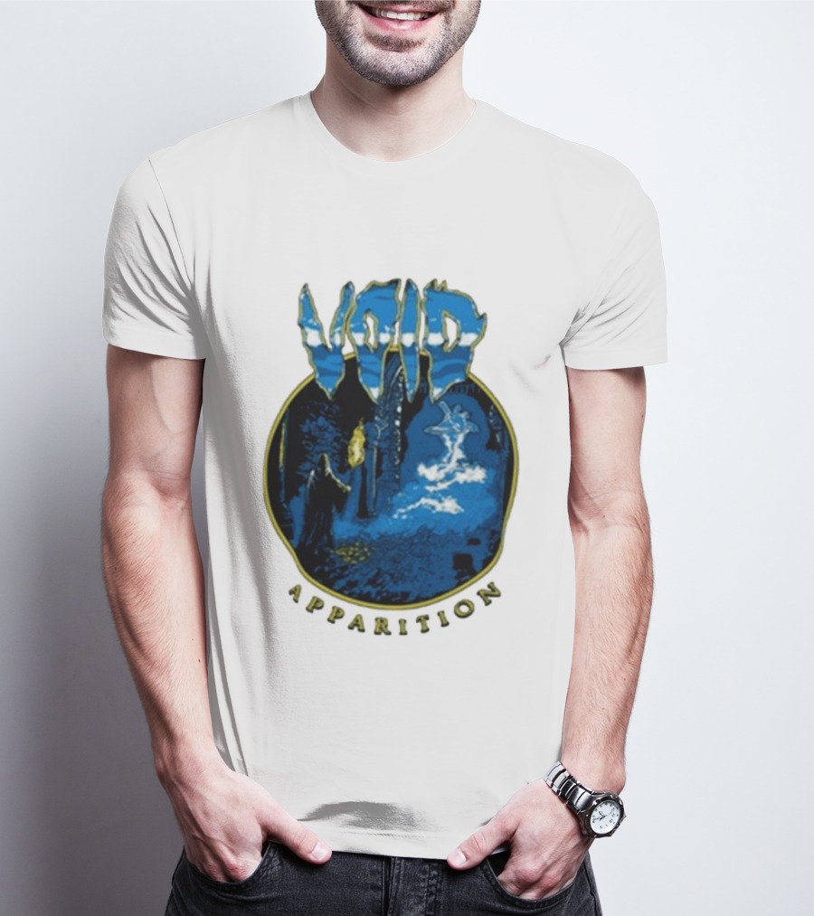Void Apparition Blue Ghostly Scene T-Shirt