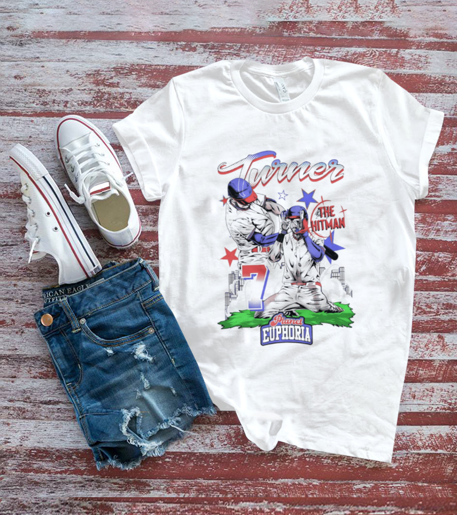 Turner The Hitman Number 7 Phillies Euphoria T-Shirt