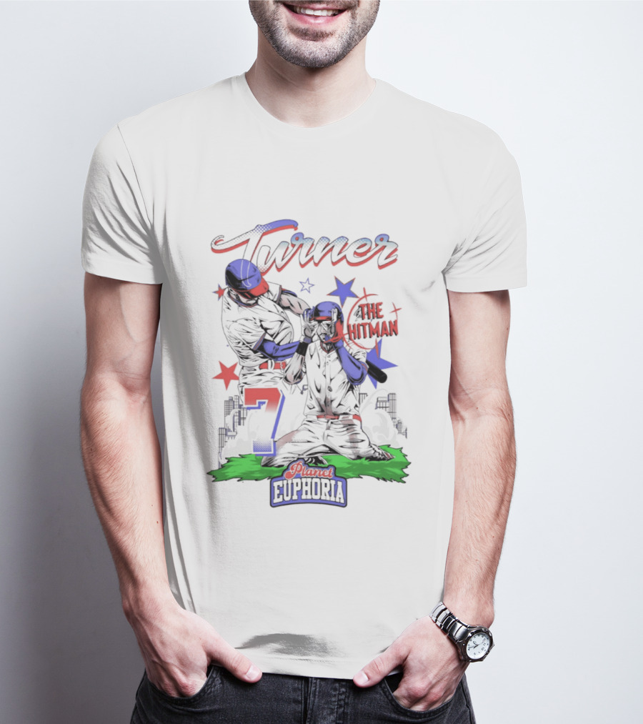 Turner The Hitman Number 7 Phillies Euphoria T-Shirt