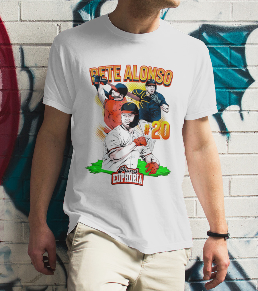 Pete Alonso Planet Euphoria #20 Baseball T-Shirt