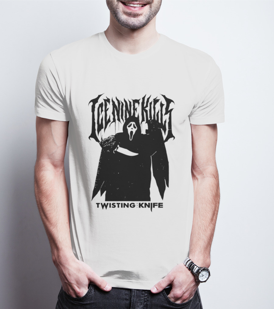 Ice Nine Kills Twisting The Knife Ghost Face Scream 7 Collaboration T-Shirt