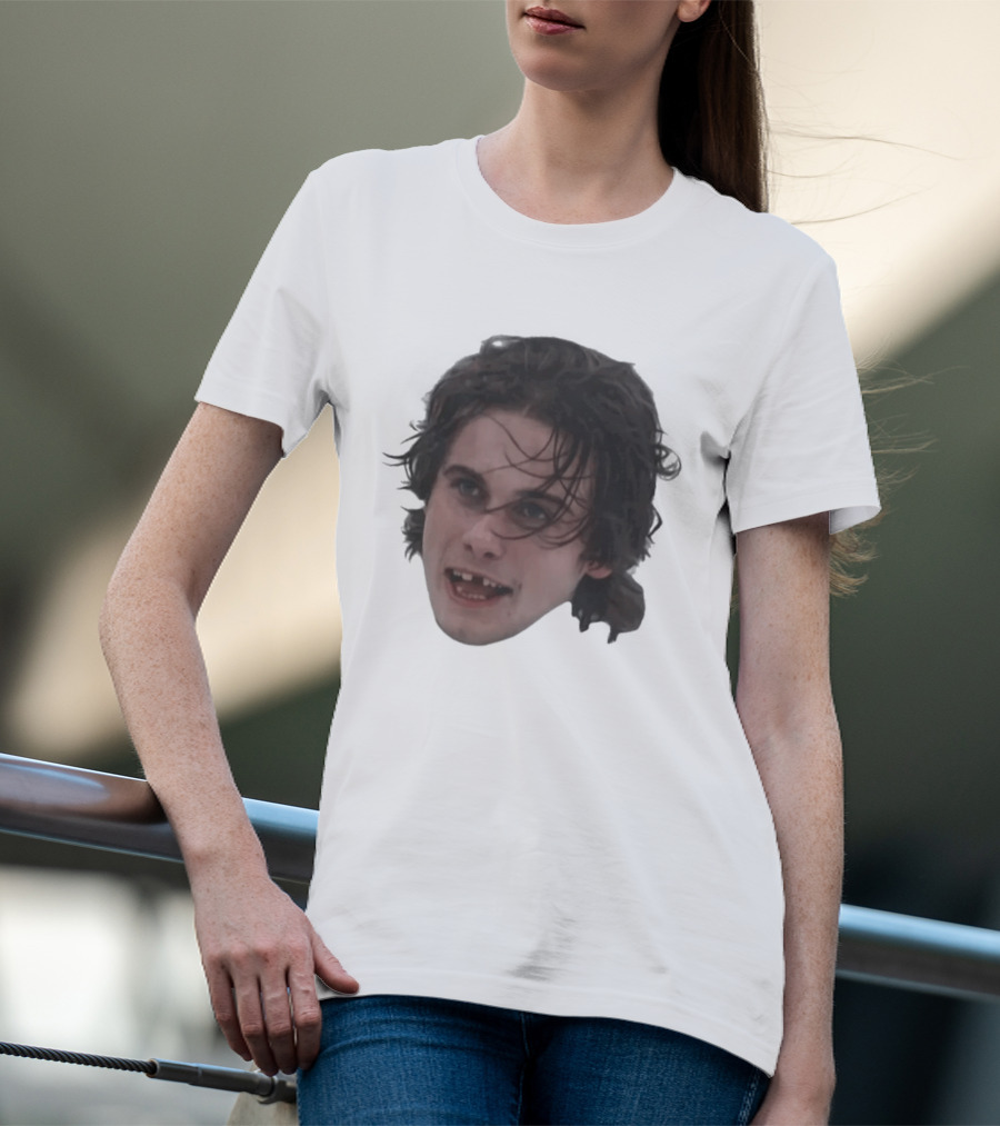 Team USA Jack Hughes Missing Teeth Throwback Face T-Shirt