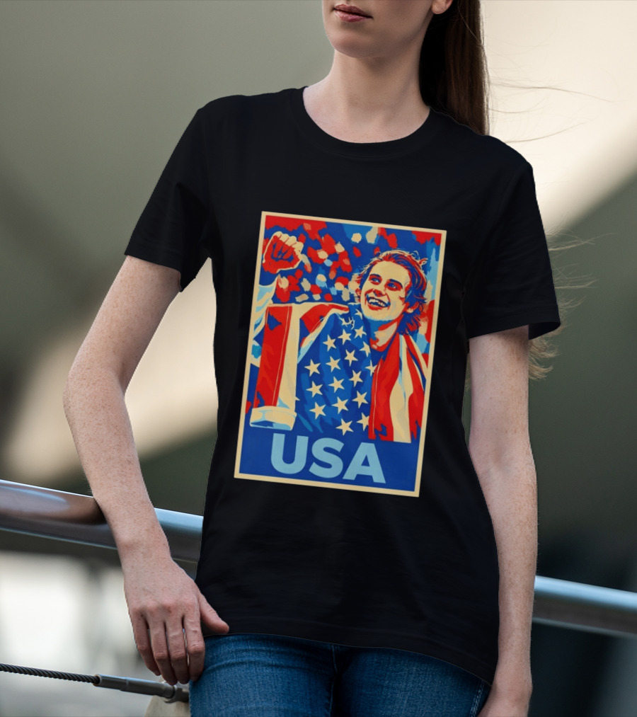 USA Hockey Celebration Jack Hughes Fan Hope Gift Idea T-Shirt