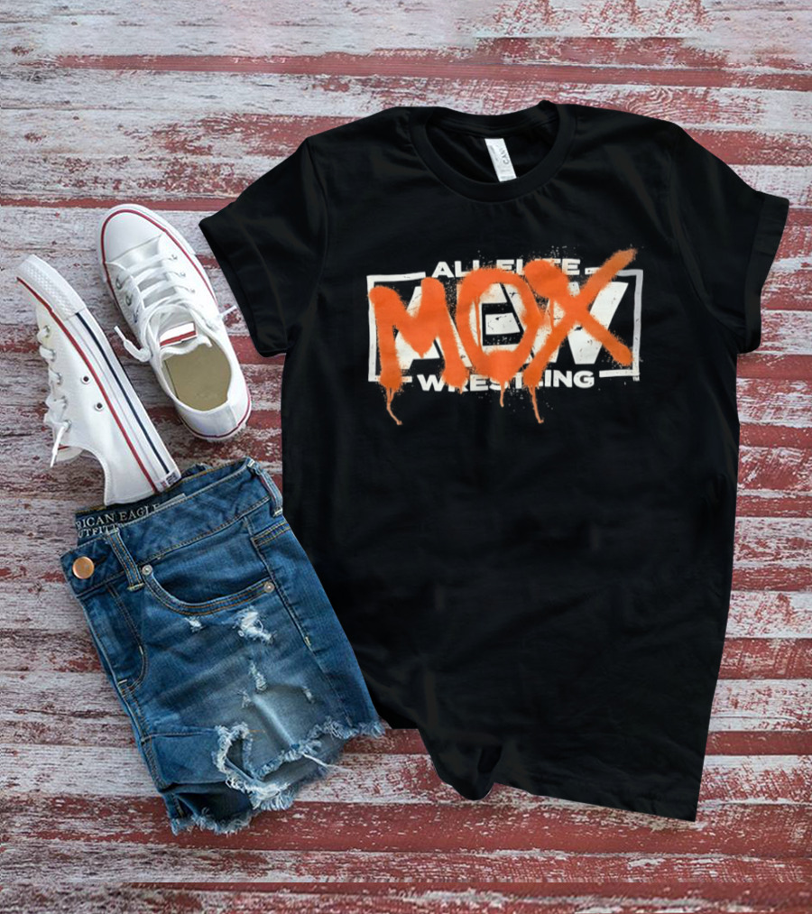 AEW Jon Moxley Mox Graffiti Style Wrestling T-Shirt