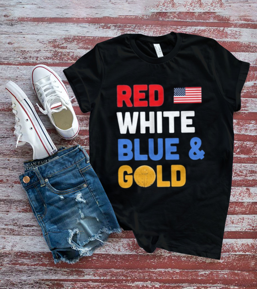 Red White Blue Gold Team USA Win Olympics Forever T-Shirt