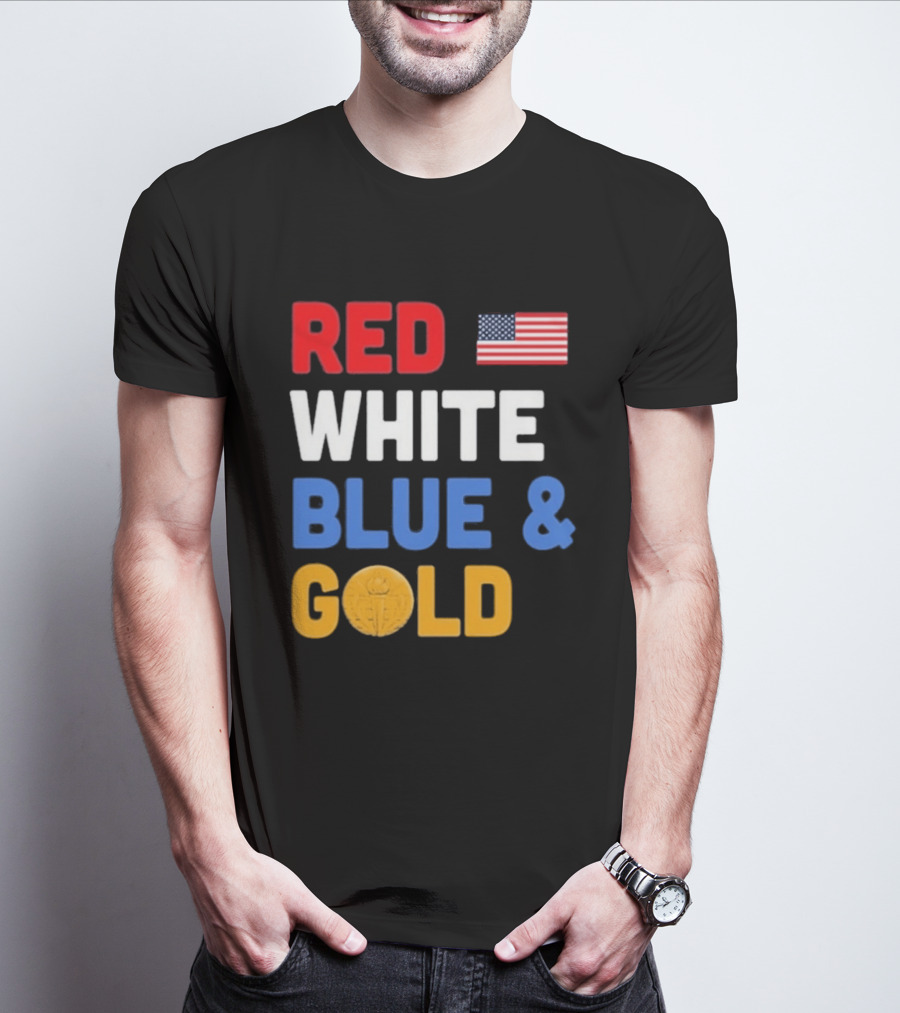 Red White Blue Gold Team USA Win Olympics Forever T-Shirt