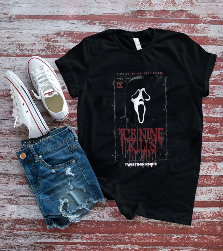 Ice Nine Kills Ghost Face Twisting The Knife I Buried The Past For A Reason Scream 7 Hot Topic Exclusive T-Shirt