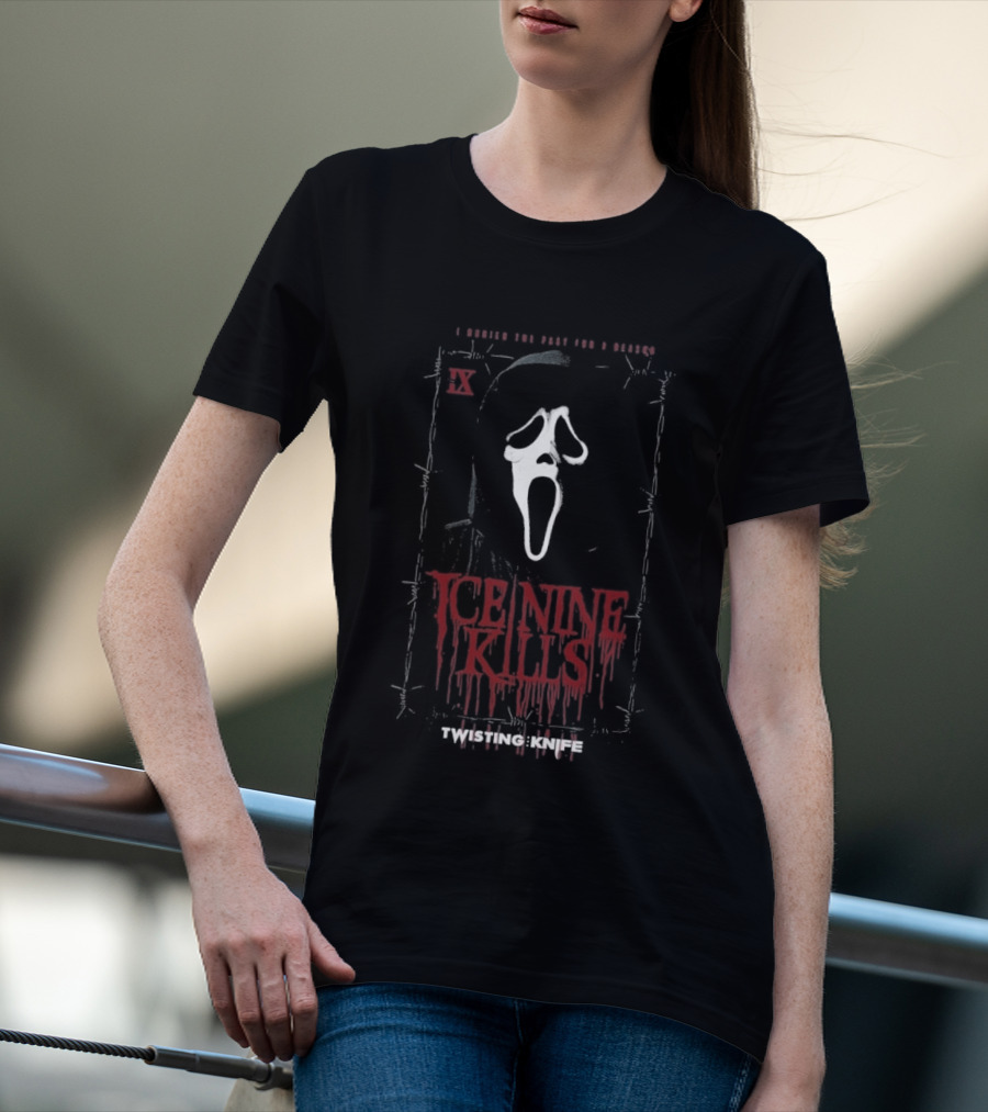 Ice Nine Kills Ghost Face Twisting The Knife I Buried The Past For A Reason Scream 7 Hot Topic Exclusive T-Shirt