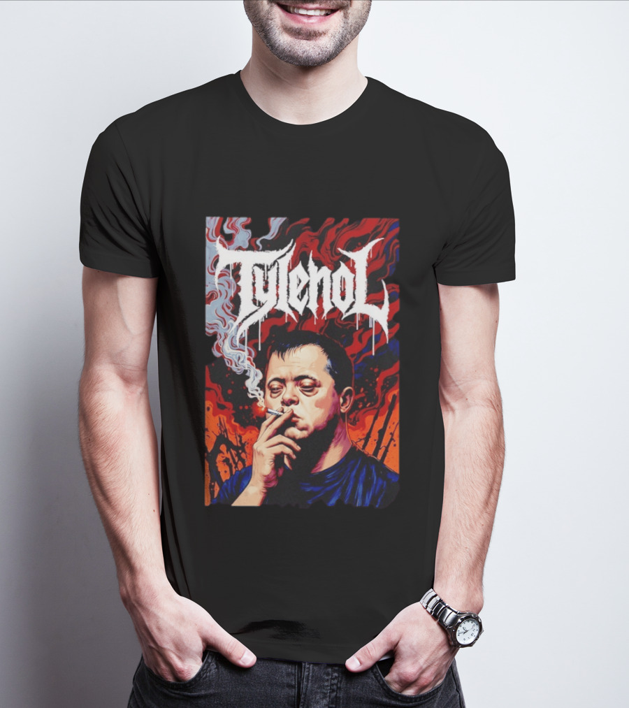Tylenol Smoking Red And Black T-Shirt
