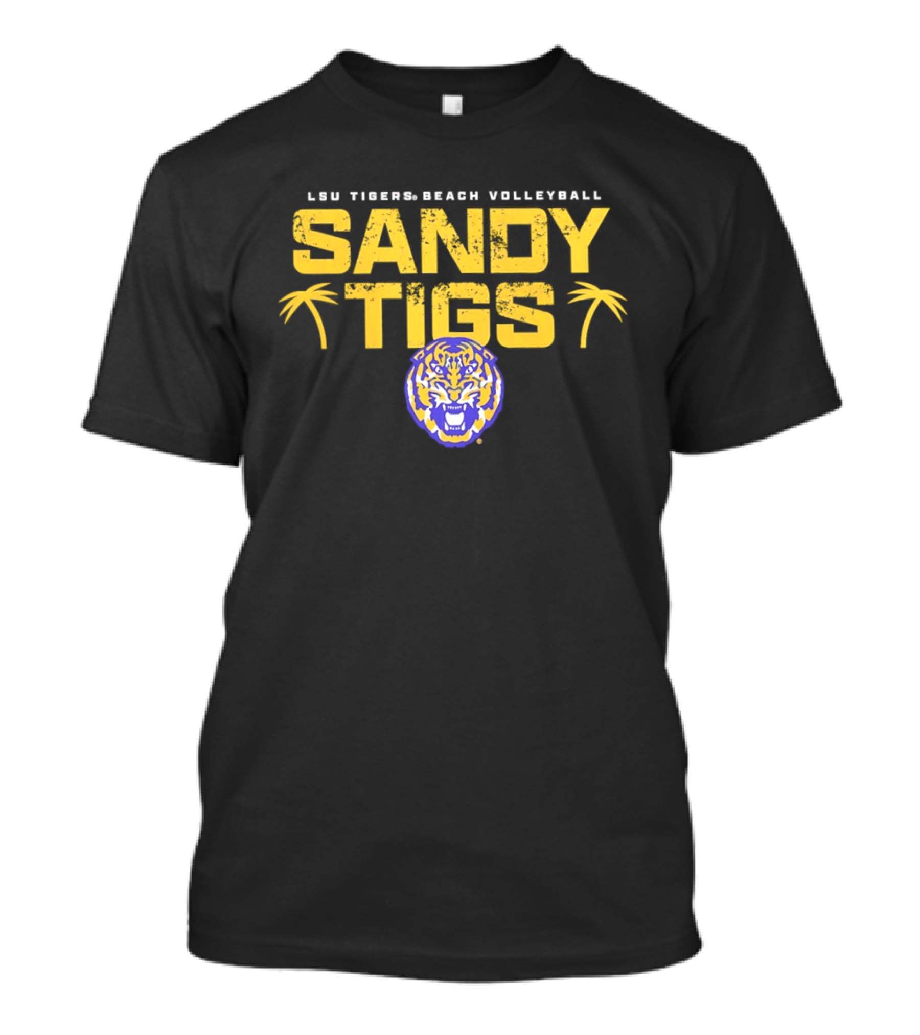 LSU Tigers Beach Volleyball Sandy Tigs T-Shirt
