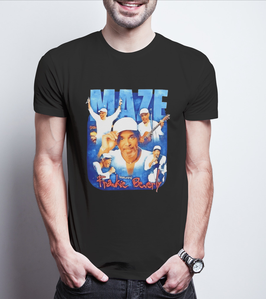 Maze Featuring Frankie Beverly Collage With Performances T-Shirt