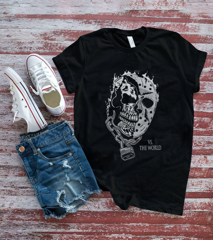 Warren Lotas Big Sports Mask Skull Vs The World T-Shirt