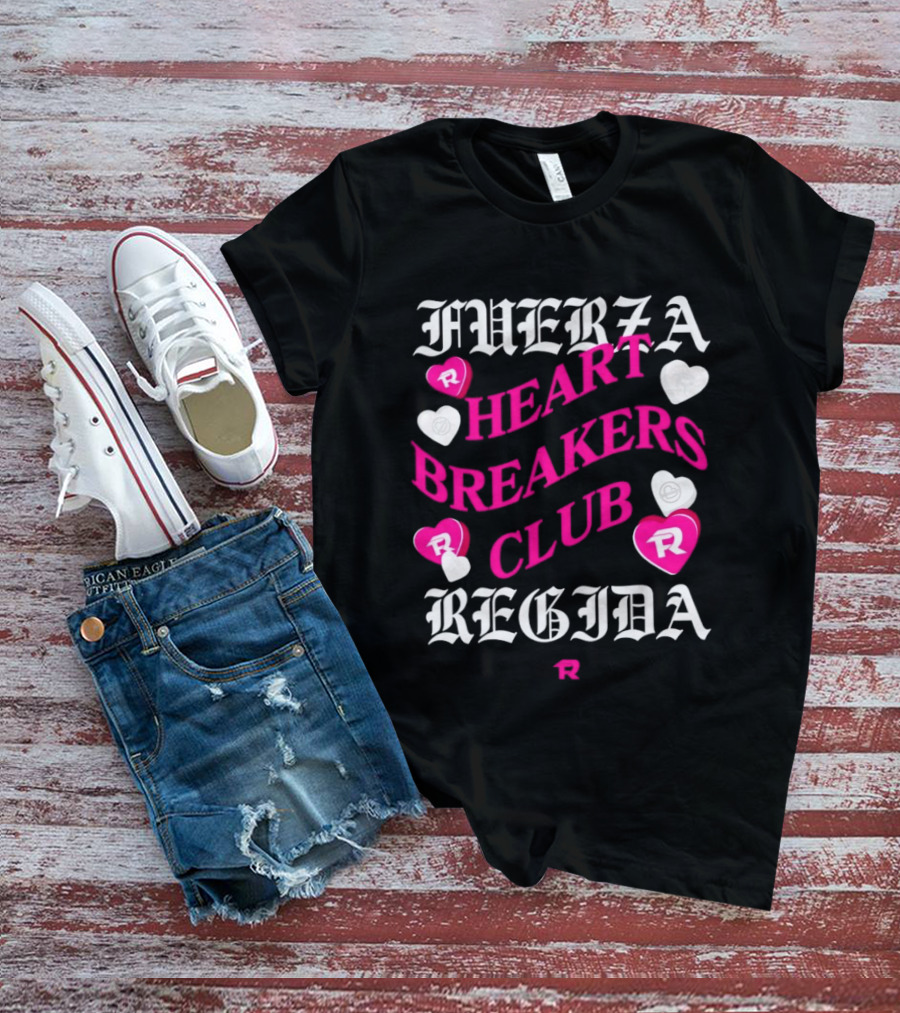 Fuerza Regida Heart Breakers Club Hearts T-Shirt