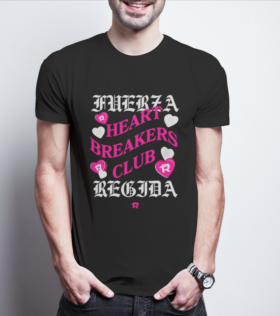 Fuerza Regida Heart Breakers Club Hearts T-Shirt