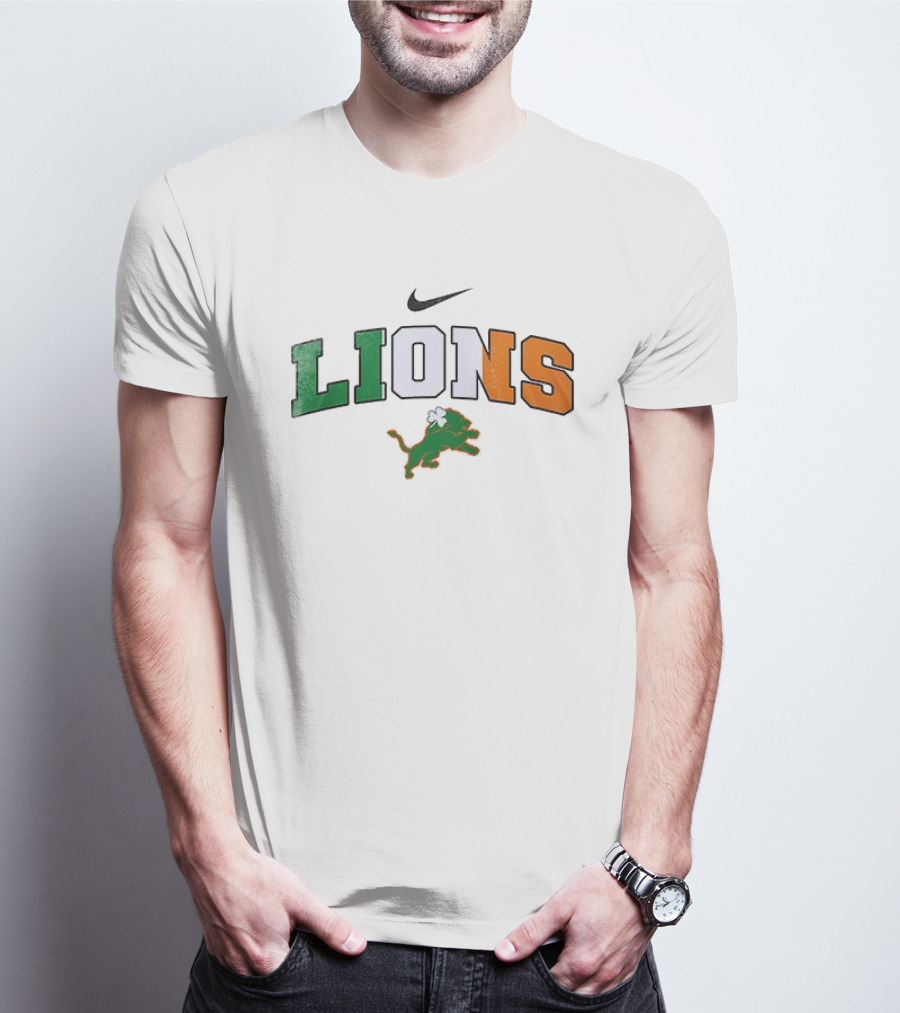 Detroit Lions Nike Irish St Patrick's Day T-Shirt