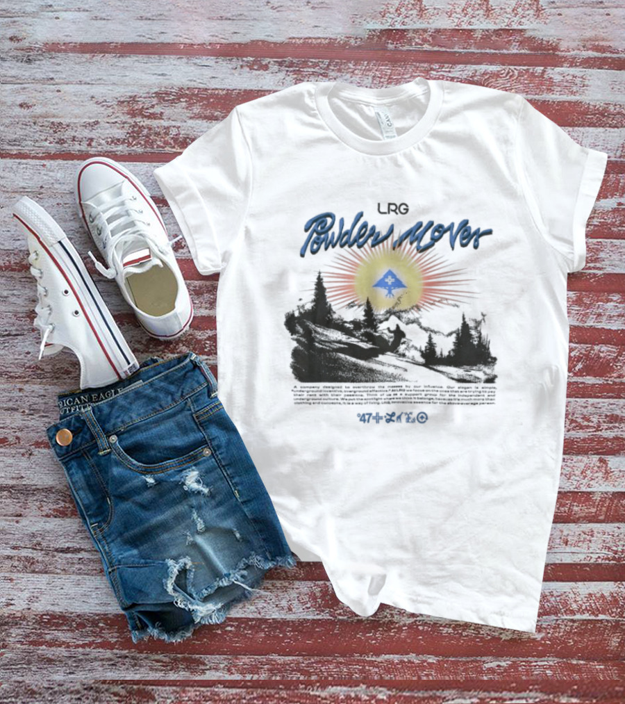 LRG Powder Mover Winter Adventure Scene With Sunrise And Trees T-Shirt