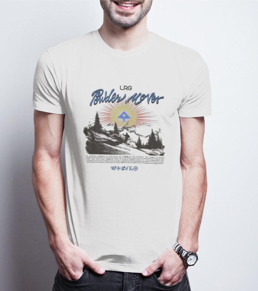 LRG Powder Mover Winter Adventure Scene With Sunrise And Trees T-Shirt