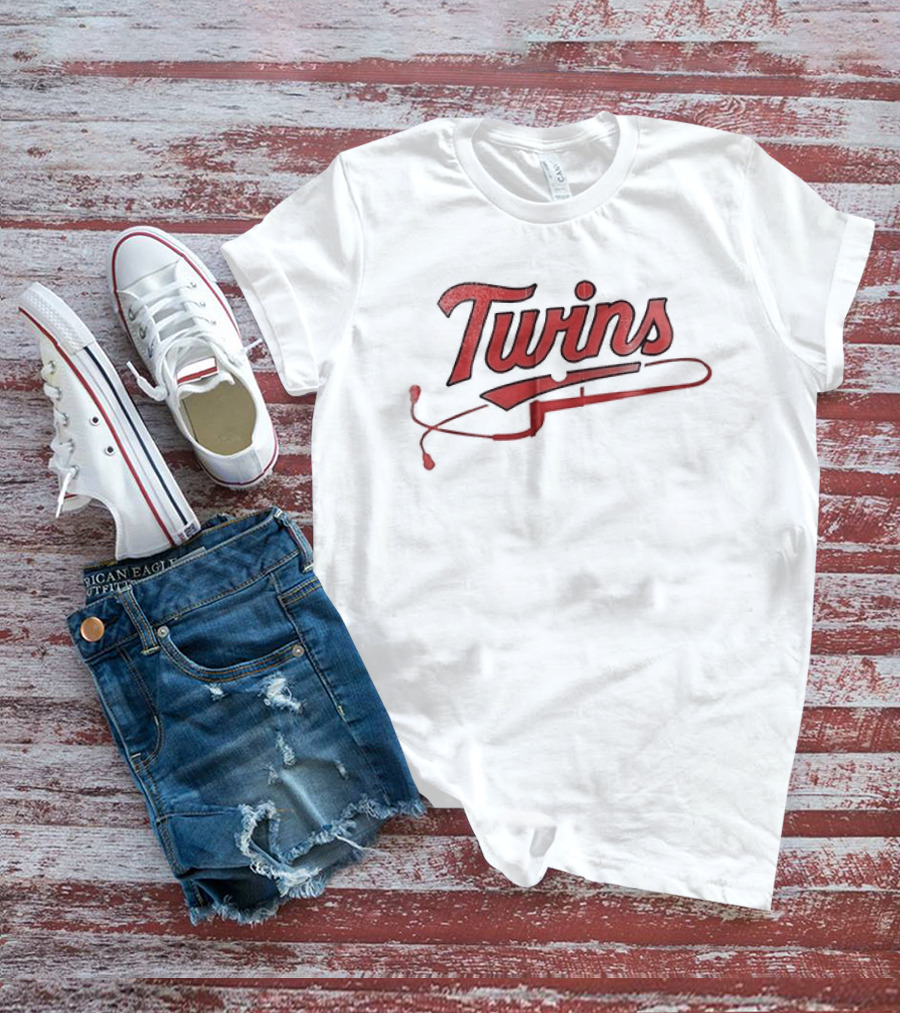 Minnesota Twins Heartbeat Healthcare Appreciation T-Shirt