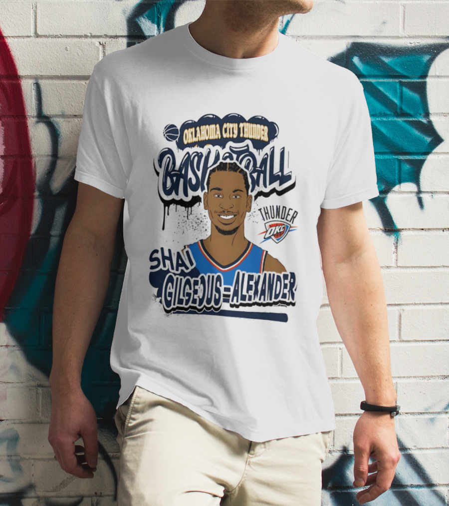 Oklahoma City Thunder Shai Gilgeous Alexander Basketball Thunder T-Shirt