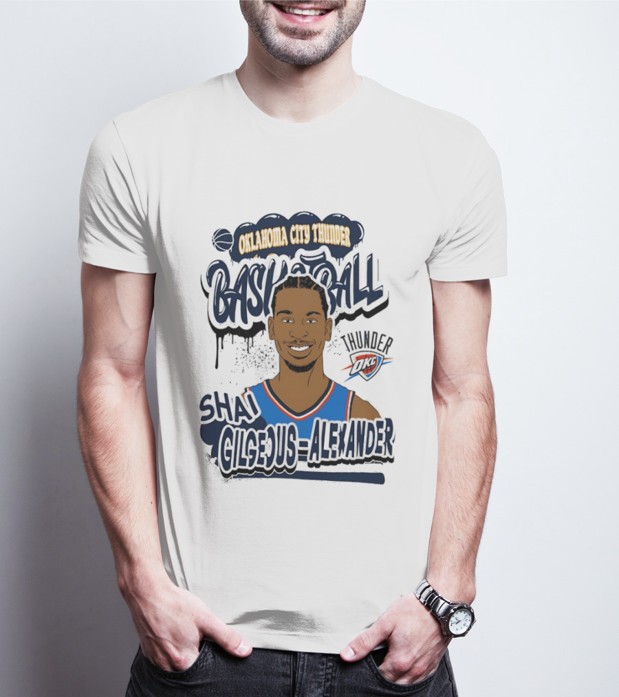 Oklahoma City Thunder Shai Gilgeous Alexander Basketball Thunder T-Shirt