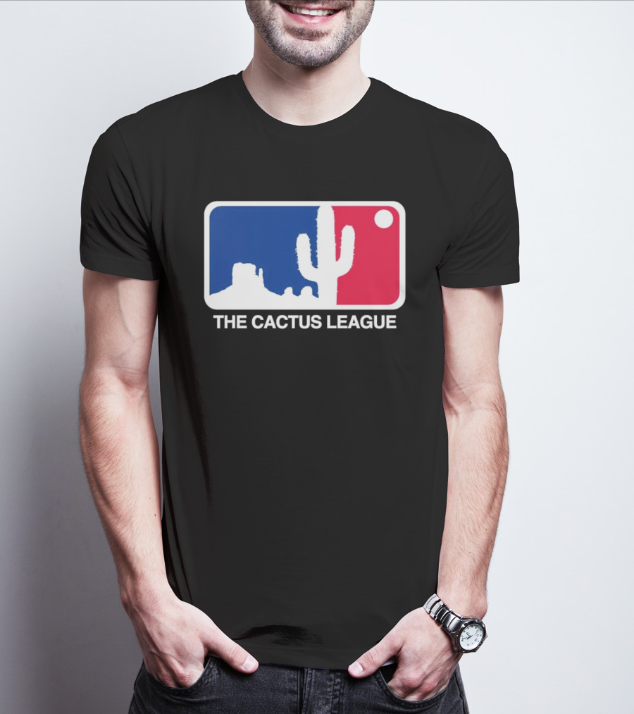 The Cactus League Baseball Logo Desert Cactus And Mesa Sun T-Shirt