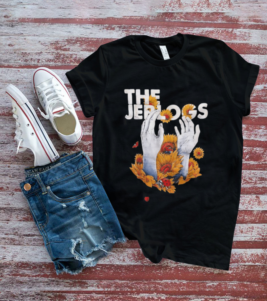 The Jep Logs Sunflowers And Ladybugs Blossoming Hands T-Shirt