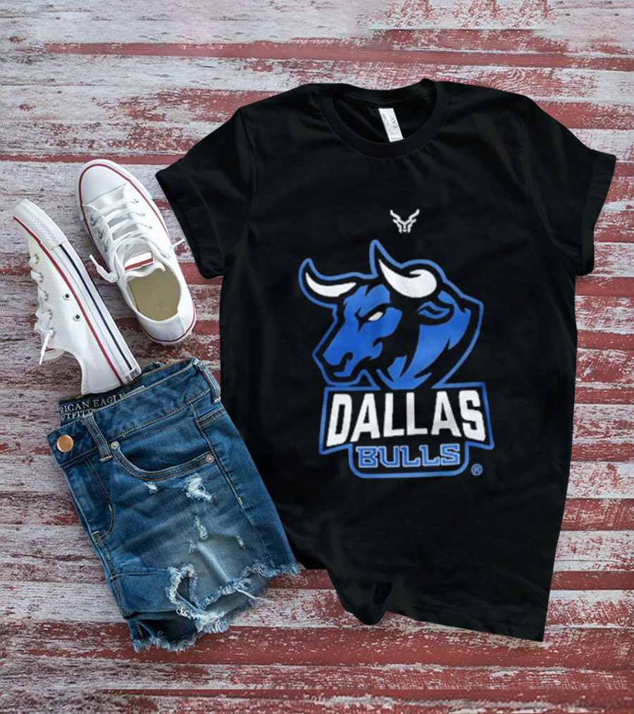 Drinkin Bros Dallas Bulls Bold Blue Bullhead T-Shirt