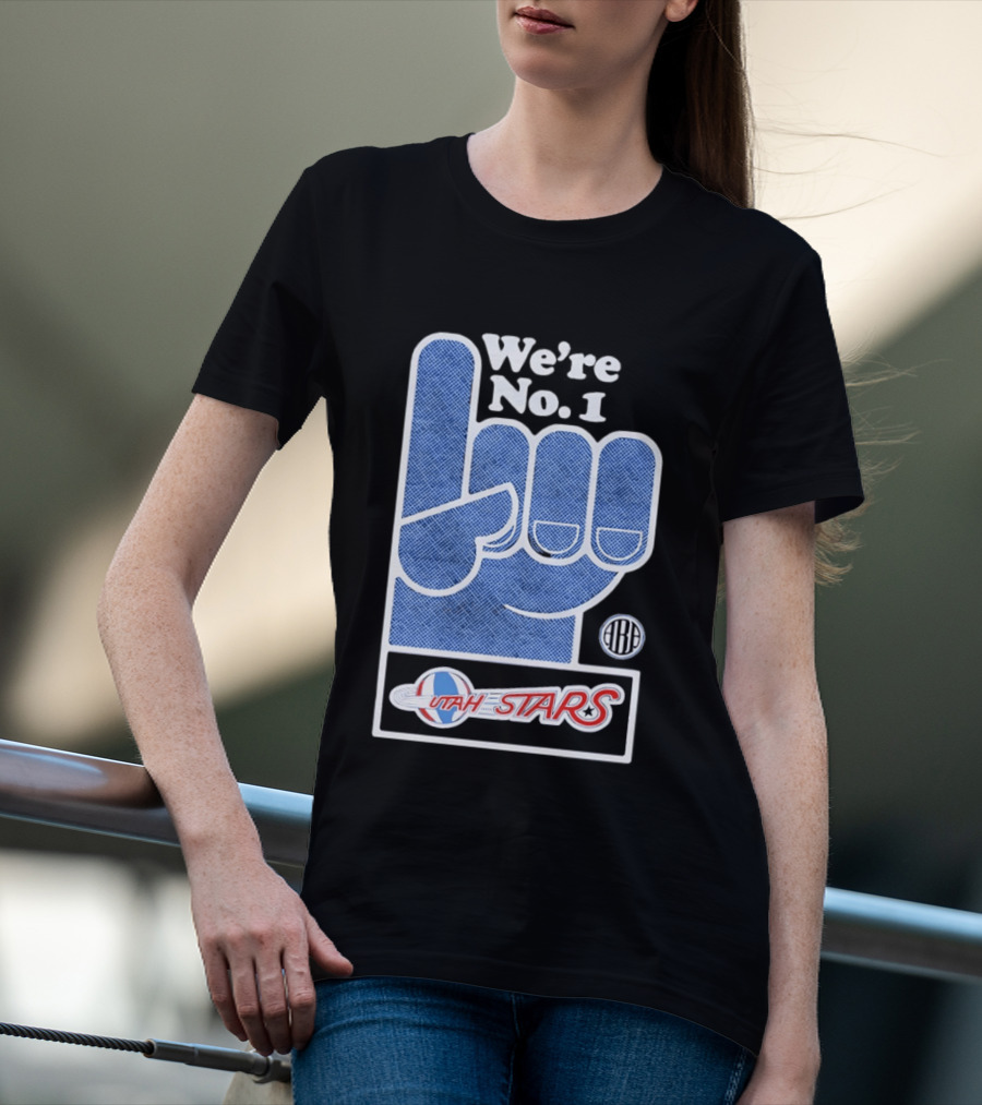 Utah Stars 1971 ABA Champs We're No 1 Foam Finger T-Shirt