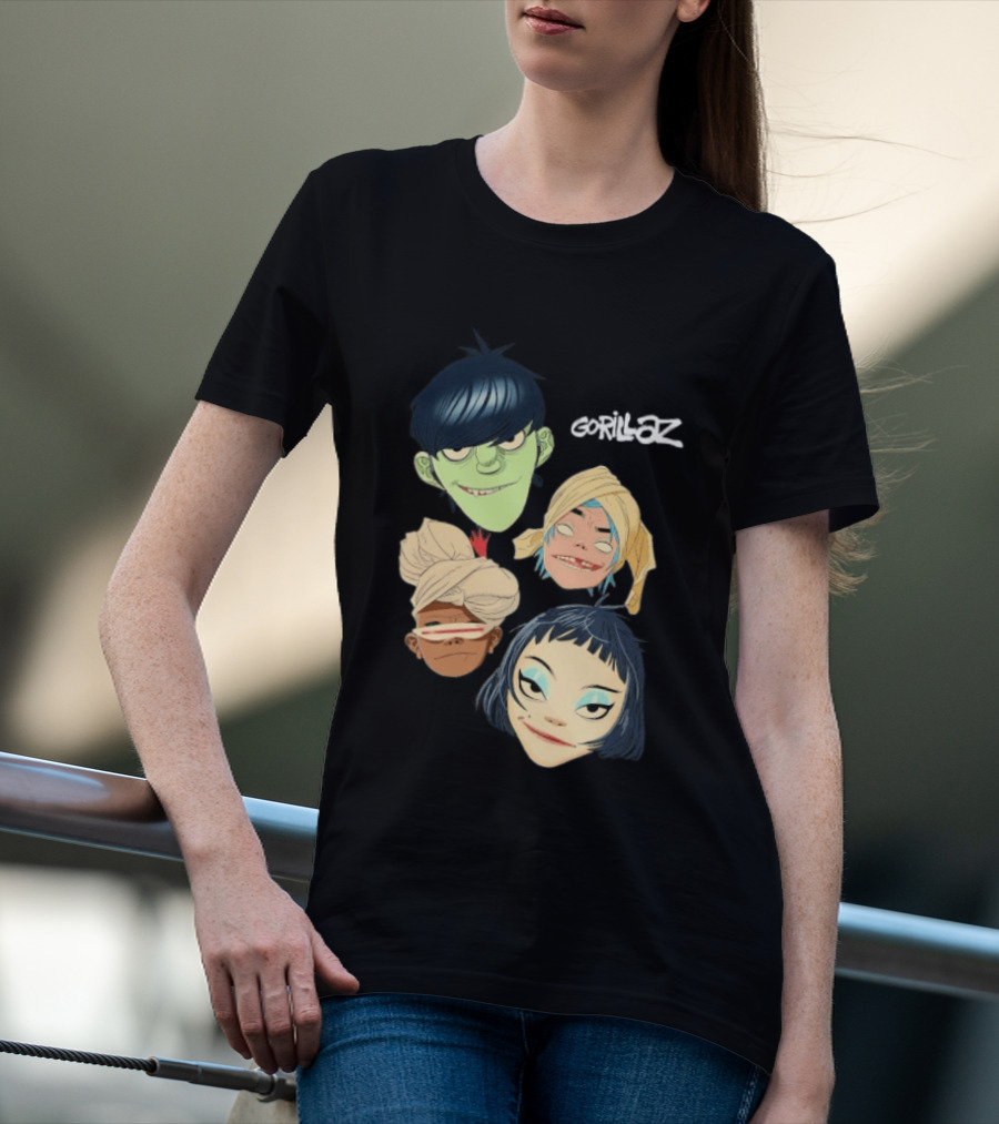 Gorillaz Band Characters The Mountain Heads T-Shirt