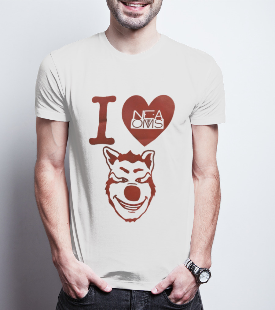 I Love NFAOMS Arkansas State Red Wolves Basketball T-Shirt