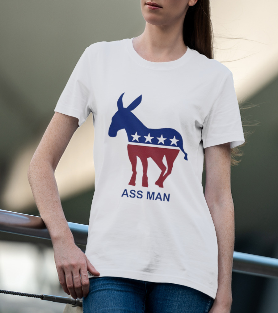 Ass Man Democratic Party Donkey Stars T-Shirt