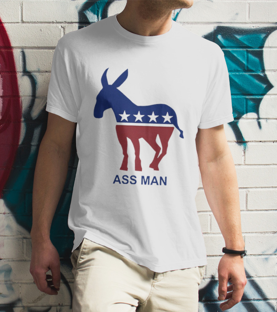 Ass Man Democratic Party Donkey Stars T-Shirt