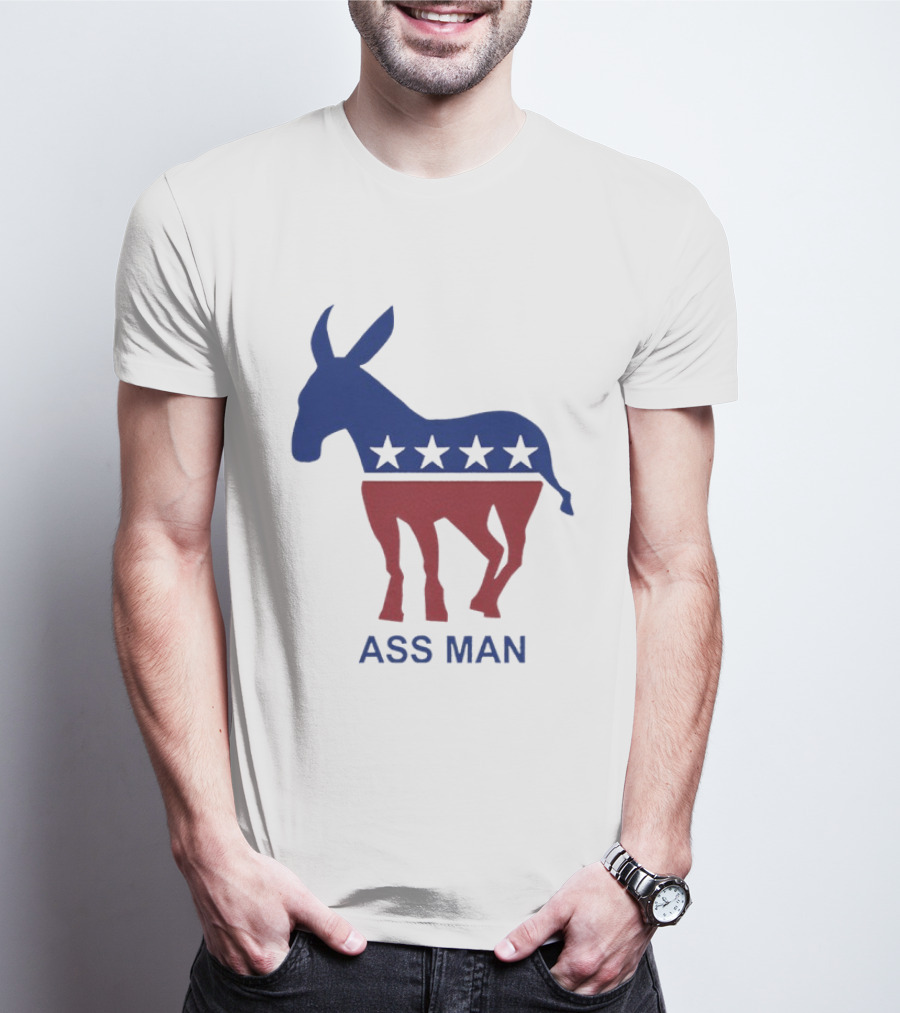 Ass Man Democratic Party Donkey Stars T-Shirt