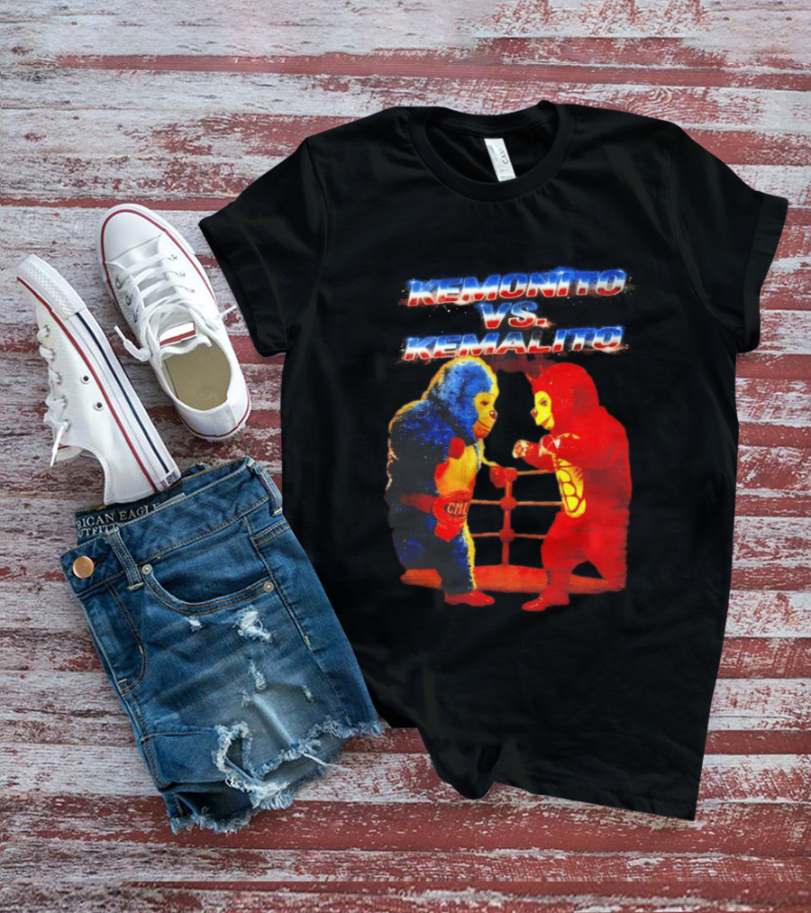 Kemonito Vs Kemalito Colorful Wrestling Showdown T-Shirt